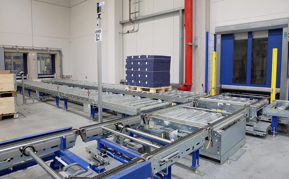 Modernste Fördertechnik sorgt für mehr Effizienz in der Logistik.