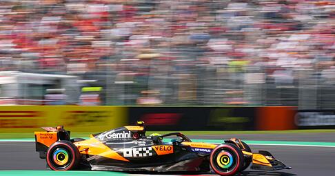 Nach seinem Defekt am McLaren in Zandvoort ist Norris voll in Fahrt.