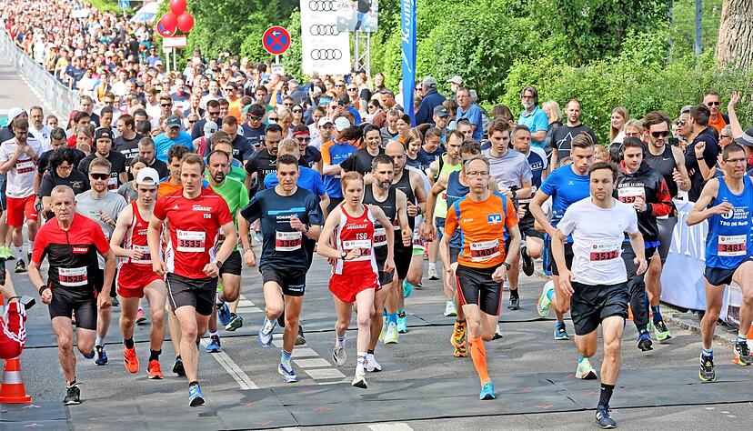 Start zum 10-Kilometer-Lauf: Die Strecke konnte im Jahr 2022 zum ersten Mal beim Trollinger-Marathon gelaufen werden.
Foto: Archiv/Seidel