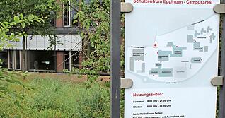 Orientierungshilfe: Der Campusplan zeigt den Standort der Schulen samt der gemeinsam genutzten Bauten. 
Foto: Jörg Kühl