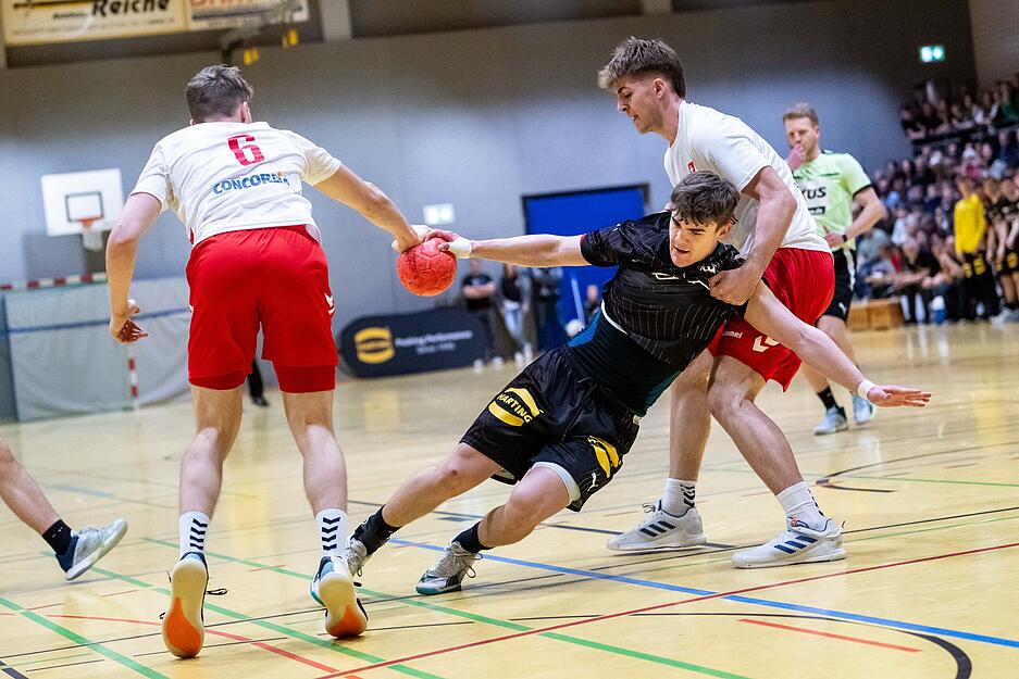 Handball-U20-L&auml;nderspiel Deutschland gegen die Schweiz in Gro&szlig;bottwar