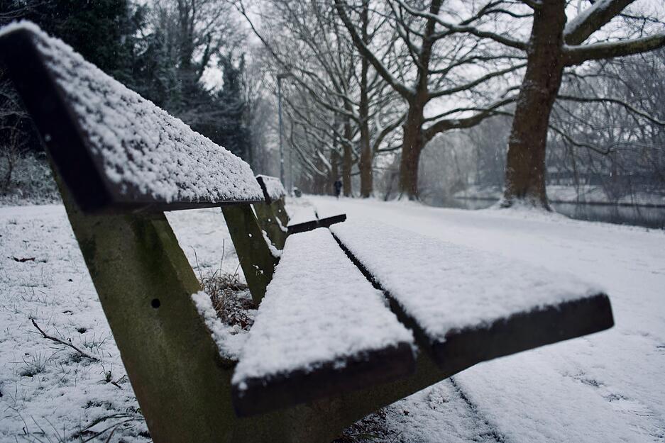 Wer als Fußgänger unterwegs war, konnte sich aber an der für Heilbronn ungewöhnlichen Schneepracht erfreuen.