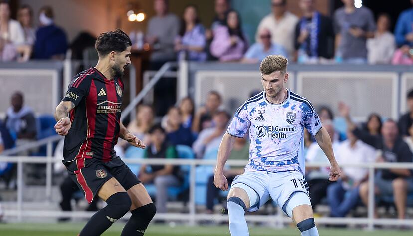 Timo Werner stand bei den San Jose Earthquakes das erste Mal in der Anfangself.