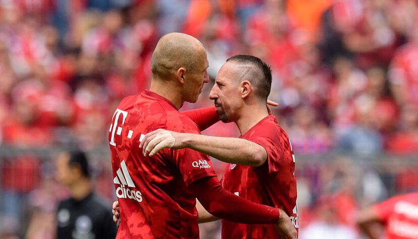Arjen Robben (l) und Franck Rib&eacute;ry pr&auml;gten eine Epoche beim FC Bayern.