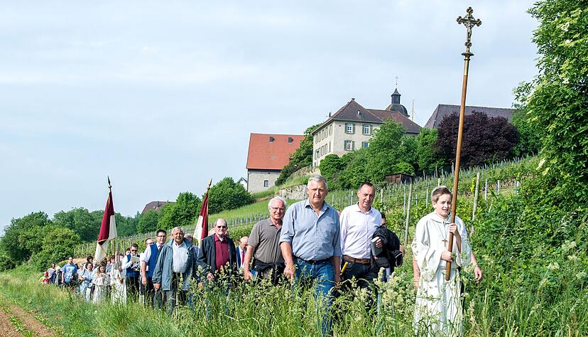 Normalerweise treffen sich an Christi Himmelfahrt katholische Gl&auml;ubige aus Duttenberg, Untergriesheim und Offenau zur Prozession mit Gemeindefest. Coronabedingt f&auml;llt beides diesmal aus. Foto: Archiv/Berger
