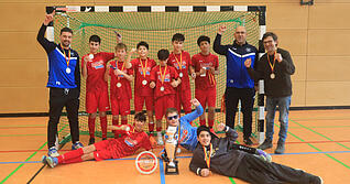 Ganz cool: Die D-Junioren der SG Kirchardt freuen sich &uuml;ber die Qualifikation f&uuml;r die badischen Futsal-Meisterschaften.