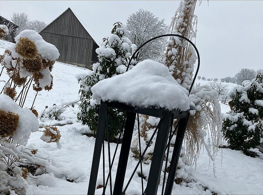 In der Nacht auf Sonntag sind erneut Schneeflocken vom Himmel gefallen. Das Foto zeigt eine Winterlandschaft bei Bretzfeld im Hohenlohekreis. In der Nacht auf Sonntag sind erneut Schneeflocken vom Himmel gefallen. Das Foto zeigt eine Winterlandschaft bei Bretzfeld im Hohenlohekreis.