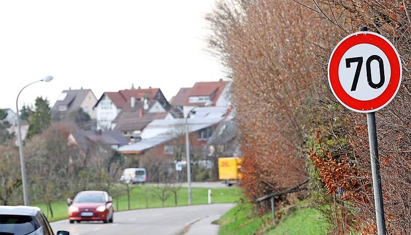 Dieser Regelung hat keiner verstanden: 50, 70 und dann wieder 50 zwischen Willsbach und Affaltrach: Der Gemeinderat wünscht durchgängig 50. Foto: Archiv