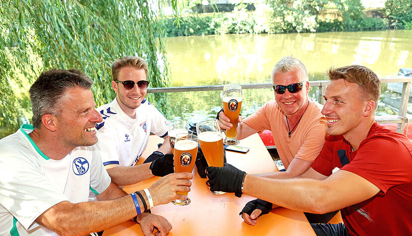 Radler aus dem Ruhrgebiet in der Kaffeebucht
