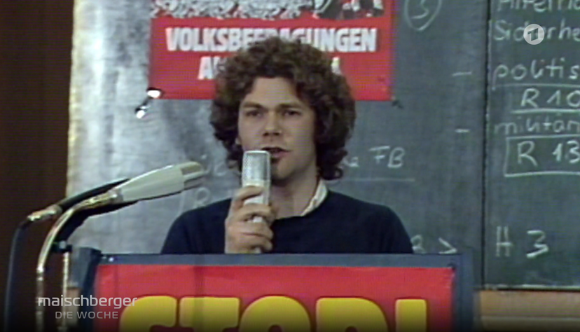 Olaf Scholz spricht als Juso-Vorsitzender 1983 in Mannheim. Olaf Scholz spricht als Juso-Vorsitzender 1983 in Mannheim.