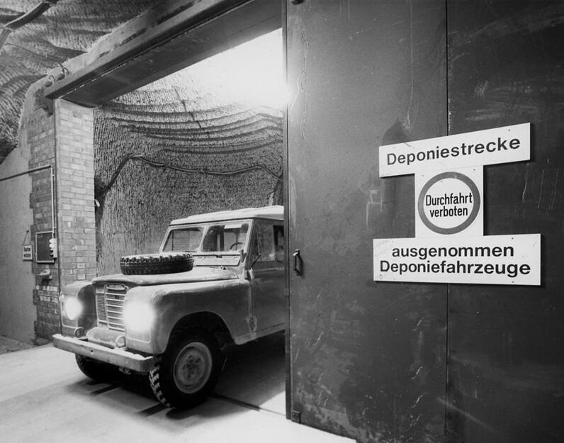 November 1989: Im Heilbronner Salzbergwerk werden schon seit einigen Jahren Rauchgasreinigungs-Rückstände eingelagert.