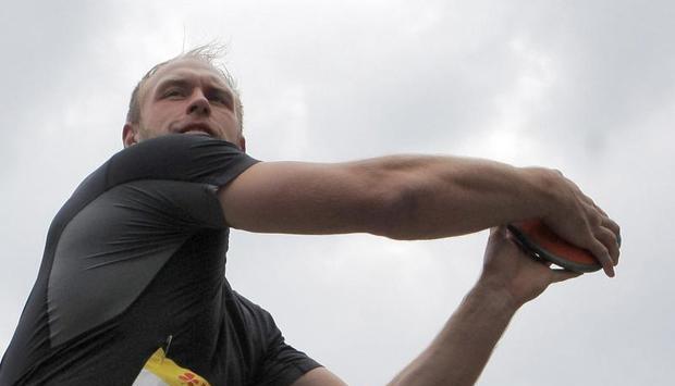 Robert Harting wollte in Schönebeck seine Sieges-Serie fortsetzen. Foto: Fredrik von Erichsen Robert Harting wollte in Schönebeck seine Sieges-Serie fortsetzen. Foto: Fredrik von Erichsen