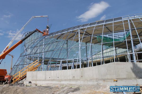 Bauarbeiten B&auml;derpark Sinsheim