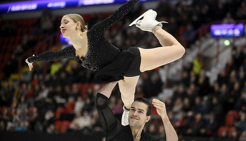 Minerva Hase (oben) und Nikita Volodin haben den Grand Prix in Finnland für sich entschieden.