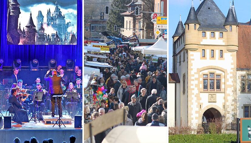 In Heilbronn wird Harry-Potter-Filmmusik aufgeführt (v.l.), in Öhringen steigt der Pferdemarkt und im Gewölbe der Götzenburg finden Theater-Gastspiele statt. In Heilbronn wird Harry-Potter-Filmmusik aufgeführt (v.l.), in Öhringen steigt der Pferdemarkt und im Gewölbe der Götzenburg finden Theater-Gastspiele statt.