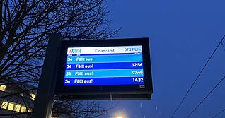 Am Montagmorgen fallen in Heilbronn diverse Verbindungen weg.