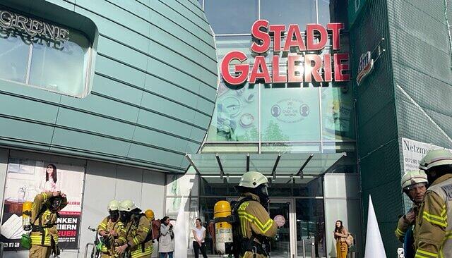 Feuerwehreinsatz in der Stadtgalerie