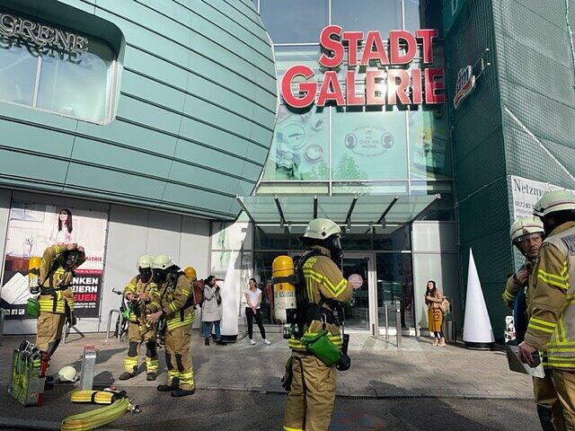 Feuerwehreinsatz in der Stadtgalerie