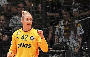 Sicherer Rückhalt: Katharina Filter parierte in den drei Vorrundenspielen 36, 86 und 35 Prozent aller gegnerischen Bälle. Sicherer Rückhalt: Katharina Filter parierte in den drei Vorrundenspielen 36, 86 und 35 Prozent aller gegnerischen Bälle.