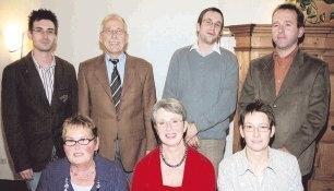 Vorstands- und Ausschussmitglieder des Handels- und Gewerbevereins mit ihrem Vorsitzenden Wolfgang Beger (hintere Reihe, Zweiter von links).Foto: Edgar Herterich