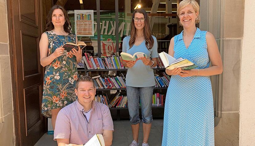 Irina Dorsch (v.li.), Markus Hassler, Kathja Maneke und Eva Rubitschek freuen sich auf den Start der Literaturreihe im September.
Foto: Tscherwitschke