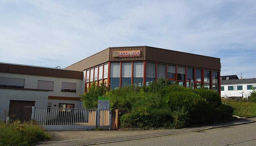 Econelo hatte seinen Firmensitz in diesem Geb&auml;ude in Leingarten.