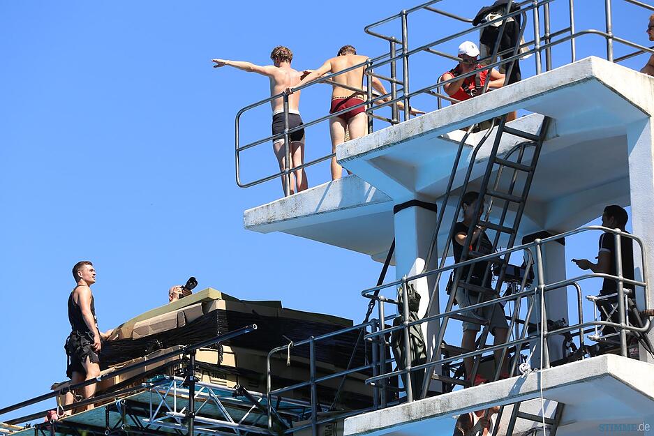 Die Freibadclique, Filmdreharbeiten im Freibad Bad Wimpfen