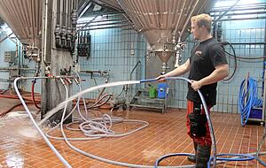 Wasser wird bei Palmbräu zwar hauptsächlich verwendet, um Bier zu brauen. Aber Sauberkeit wird natürlich auch hier groß geschrieben.