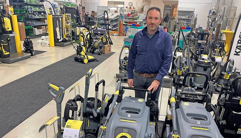 Gesch&auml;ftsf&uuml;hrer Michael Pf&auml;ffle im K&auml;rcher Center in Heilbronn. Der mutma&szlig;liche Betrugsfall "l&auml;sst mir keine Ruhe".