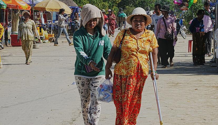 Hunderttausende Bewohner der Grenzregion wurden in die Flucht getrieben.