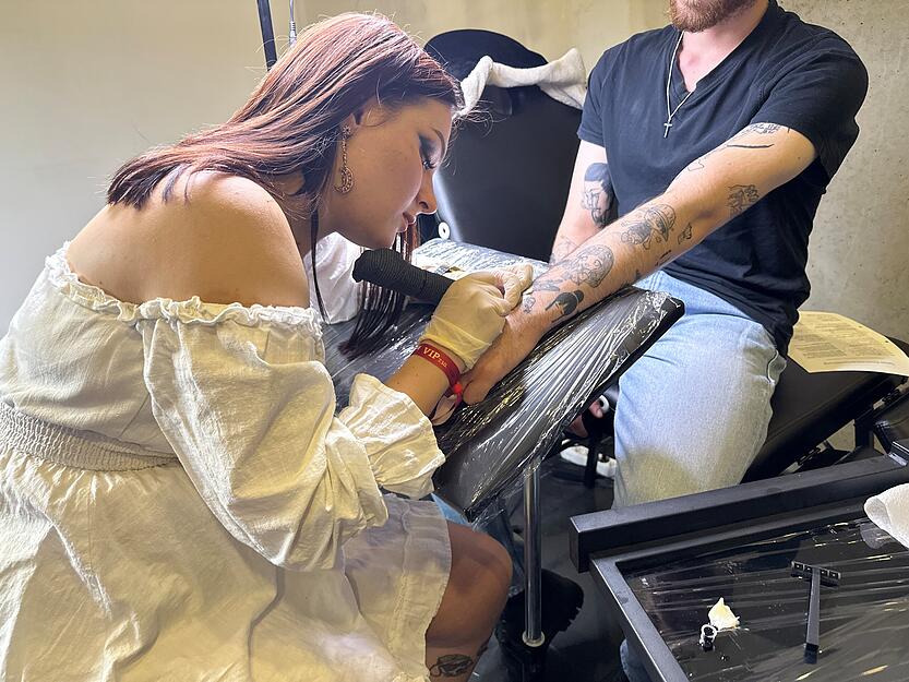 Auch ein Tattoostudio gab es in der Stadtgalerie.