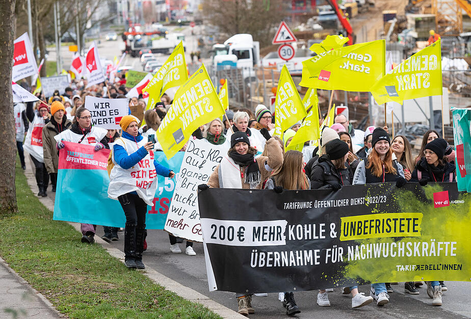 Warnstreik am SLK-Klinikum Gesundbrunnen