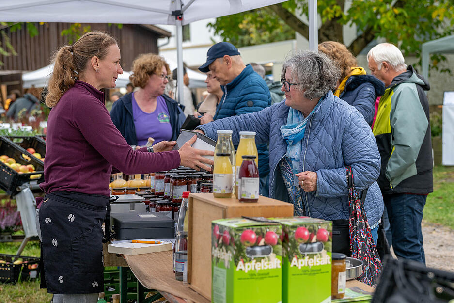 Herbstmarkt im Botanischen Obstgarten in Heilbronn.