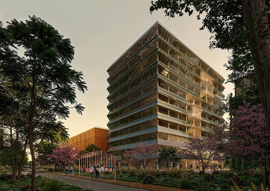 Auch ein Hochhaus soll im Ipai in Heilbronn entstehen.
