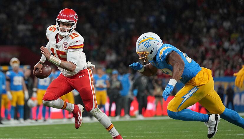 Patrick Mahomes hielt die Chiefs mit seinen Läufen mehrfach im Spiel - zum Sieg reichte es nicht.