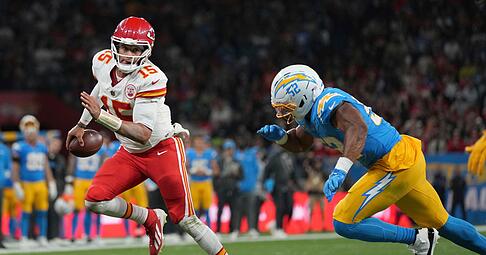 Patrick Mahomes hielt die Chiefs mit seinen Läufen mehrfach im Spiel - zum Sieg reichte es nicht.