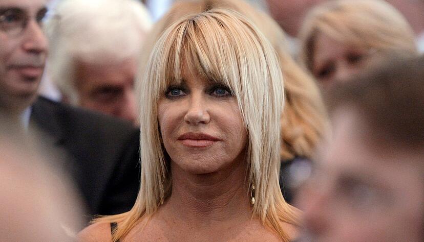 Suzanne Somers im August 2007 in der Church of the Good Shepherd in Beverly Hills, Kalifornien.