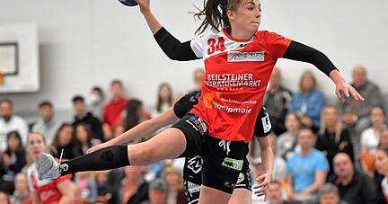 Kreisläuferin Elena Fabritz ist die neue Kapitänin der SG Schozach-Bottwartal. Die 26-Jährige hat sich in der Rückrunde der vergangenen Saison zur Führungsspielerin auf und abseits des Spielfelds entwickelt. 
Foto: Archiv/Berger