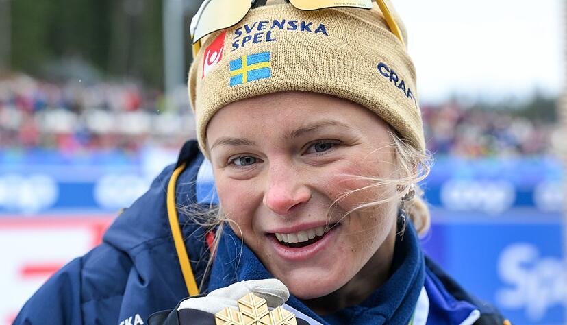 Frida Karlsson hat bei der Ski-WM in Trondheim jüngst zweimal Gold gewonnen. (Archivbild)