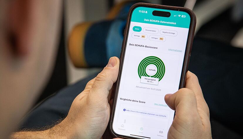 Über die App der Schufa-Tochter Bonify kann man nach Anmeldung jederzeit seinen Basis-Score überprüfen.