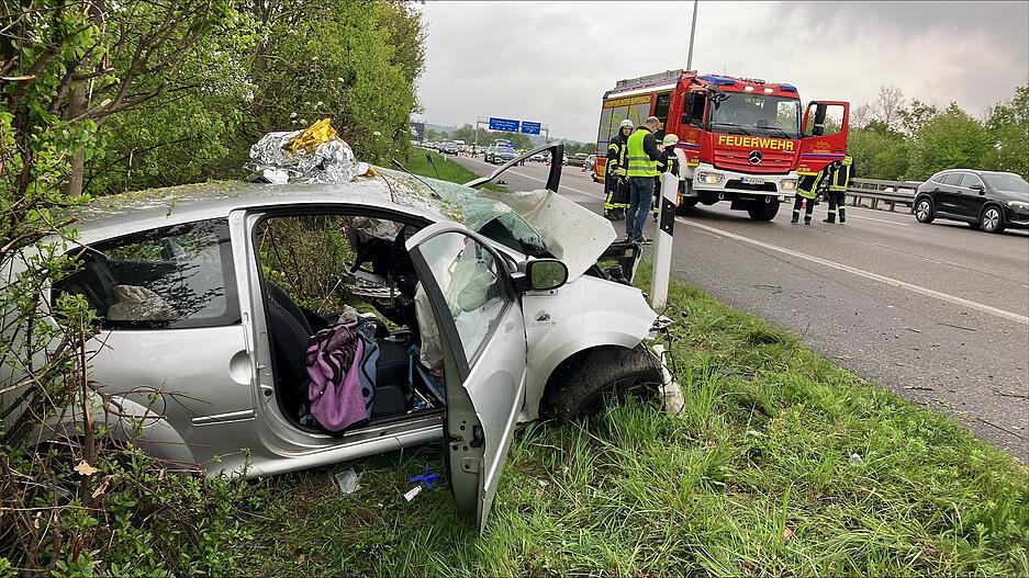 Ein schwerer Verkehrsunfall ereignete sich auf der A81 bei Untergruppenbach.