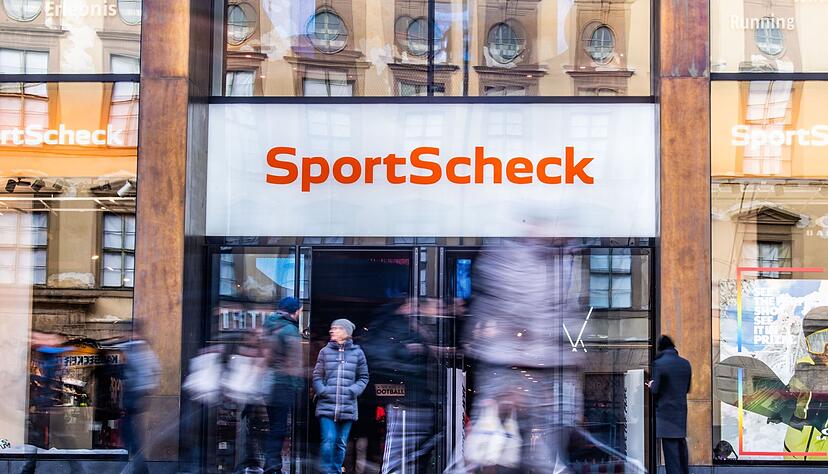 SportScheck-Filiale in der M&uuml;nchener Fu&szlig;g&auml;ngerzone.