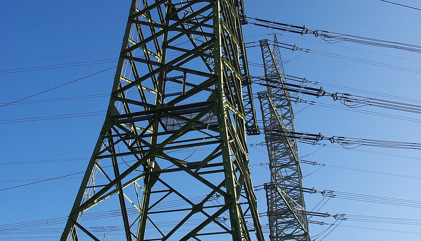 Von Neckarwestheim aus gehen die Hochspannungsleitungen in den Raum Stuttgart ab.