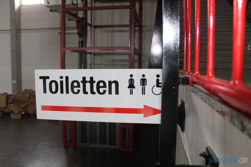 Aufbau in der Messehalle 6