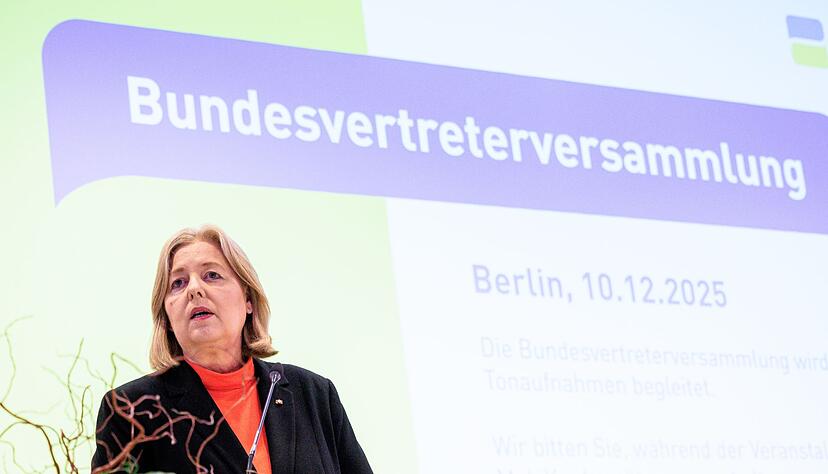 Bundesarbeitsministerin B&auml;rbel Bas (SPD) vor Vertretern der Rentenversicherung im Dezember. (Archivbild)