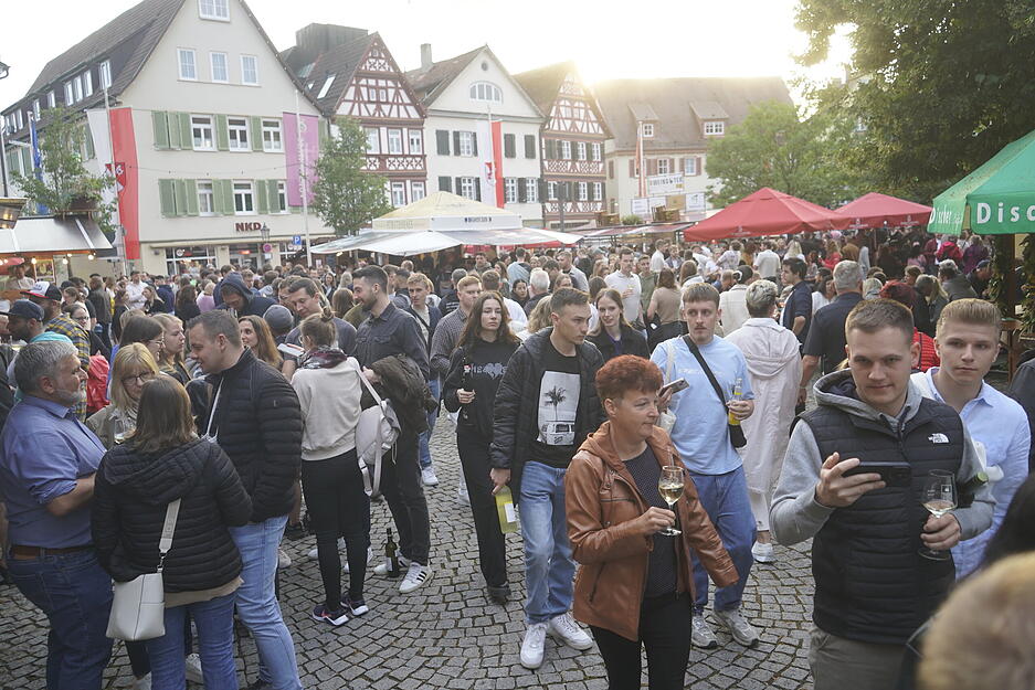 Der Samstag beim Hohenloher Weindorf in Öhringen