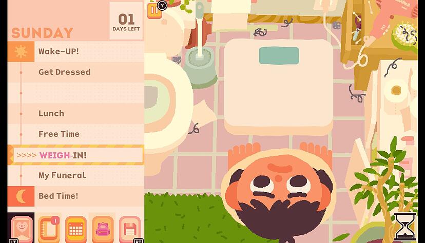 B&ouml;se Waage - und dann noch am Sonntag. Keinen Schritt will Jenny am liebsten darauf setzen.