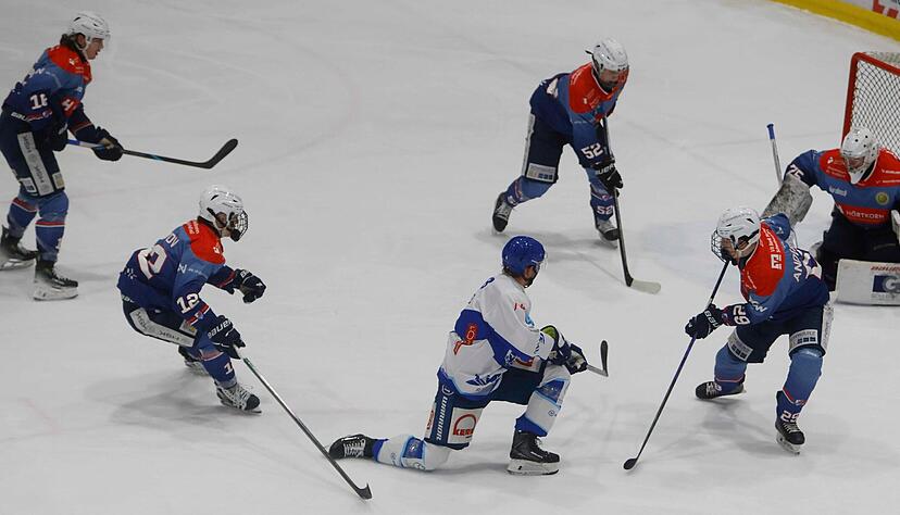 Kevin Dibrov (Zweiter von links) ist einer der jungen Spieler, die die Heilbronner Falken mit einer F&ouml;rderlizenz ausgestattet.