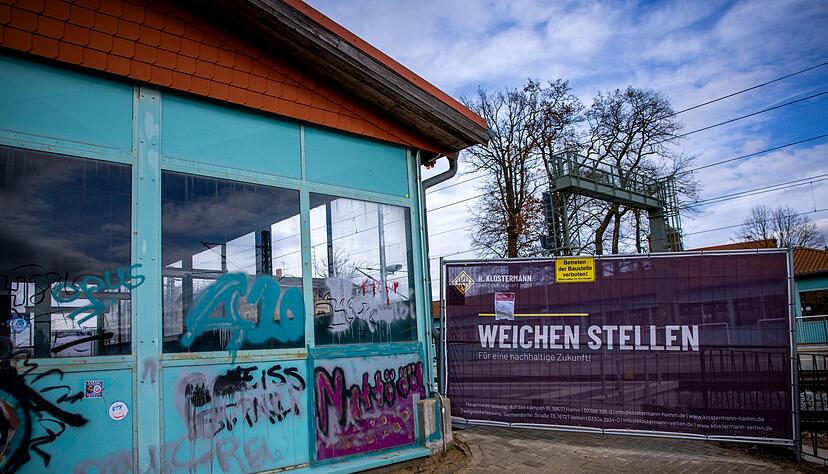 Eine Bahnbaustelle in Karst&auml;dt in Brandenburg. (Archivbild)