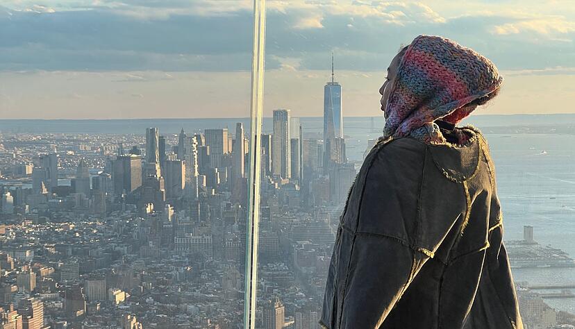 Blick nach Downtown mit dem World Trade Center. Blick nach Downtown mit dem World Trade Center.